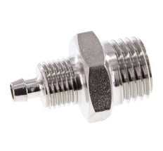6x4 & 1/4''NPT Stainless Steel 1.4571 Straight Push-on Fitting with Male Threads