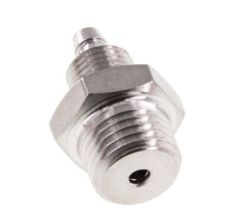 6x4 & 1/4''NPT Stainless Steel 1.4571 Straight Push-on Fitting with Male Threads