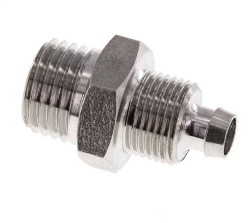 8x6 & 1/4''NPT Stainless Steel 1.4571 Straight Push-on Fitting with Male Threads