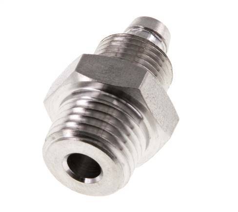 8x6 & 1/4''NPT Stainless Steel 1.4571 Straight Push-on Fitting with Male Threads