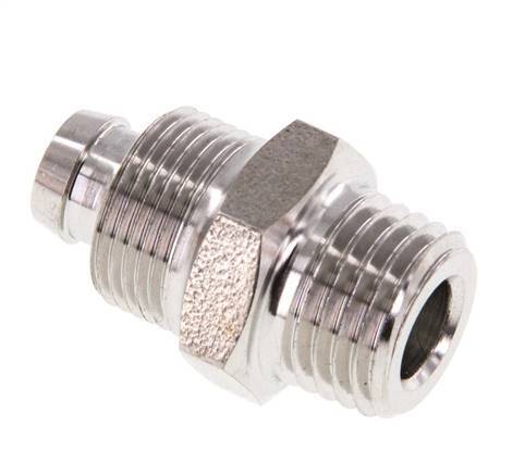 10x8 & 1/4''NPT Stainless Steel 1.4571 Straight Push-on Fitting with Male Threads