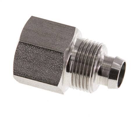 10x8 & G1/4'' Stainless Steel 1.4571 Straight Push-on Fitting with Female Threads