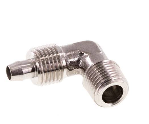 6x4 & R1/8'' Stainless Steel 1.4404 Elbow Push-on Fitting with Male Threads