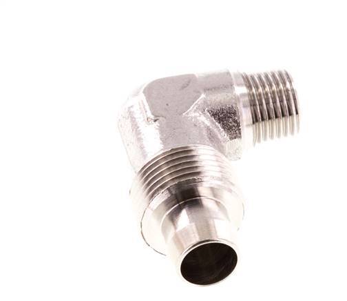 10x8 & R1/8'' Stainless Steel 1.4404 Elbow Push-on Fitting with Male Threads