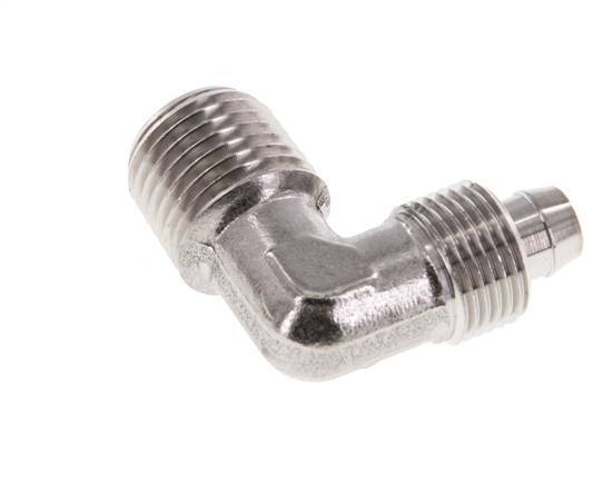 8x6 & R1/4'' Stainless Steel 1.4404 Elbow Push-on Fitting with Male Threads