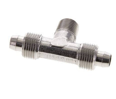 8x6 & R1/8'' Stainless Steel 1.4404 Tee Push-on Fitting with Male Threads