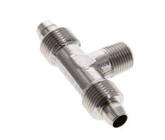8x6 & R1/8'' Stainless Steel 1.4404 Tee Push-on Fitting with Male Threads
