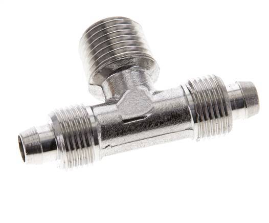 8x6 & R1/4'' Stainless Steel 1.4404 Tee Push-on Fitting with Male Threads