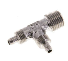 6x4 & R1/4'' Stainless Steel 1.4305 Right Angle Tee Push-on Fitting with Male Threads