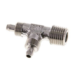 6x4 & R1/4'' Stainless Steel 1.4305 Right Angle Tee Push-on Fitting with Male Threads
