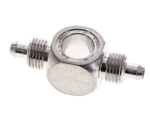 6x4 & G1/8'' Stainless Steel 1.4571 Banjo Tee Push-on Fitting