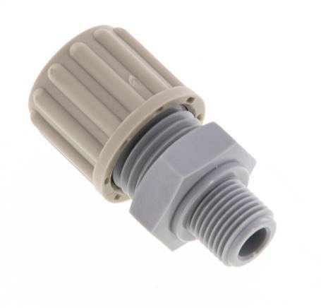 8x6mm & G1/8'' PA Straight Compression Fitting with Male Threads 10 bar [2 Pieces]