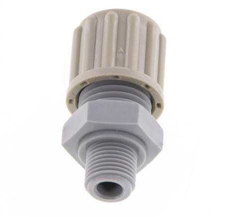 8x6mm & G1/8'' PA Straight Compression Fitting with Male Threads 10 bar [2 Pieces]