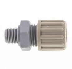 8x6mm & G1/8'' PA Straight Compression Fitting with Male Threads 10 bar [2 Pieces]