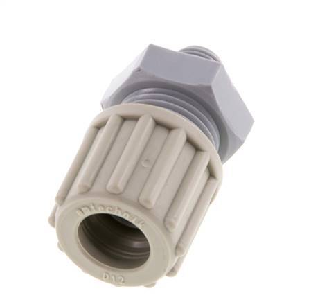 12x9mm & G1/8'' PA Straight Compression Fitting with Male Threads 10 bar