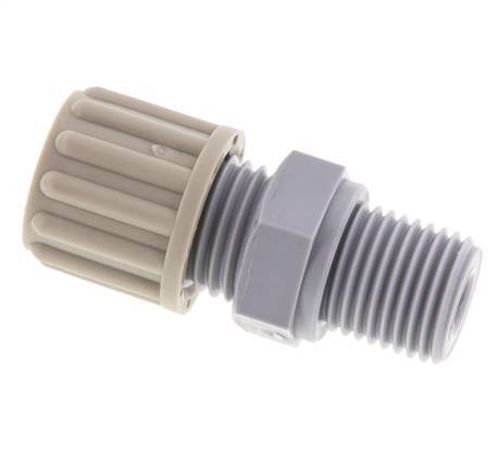 8x6mm & G1/4'' PA Straight Compression Fitting with Male Threads 10 bar [2 Pieces]