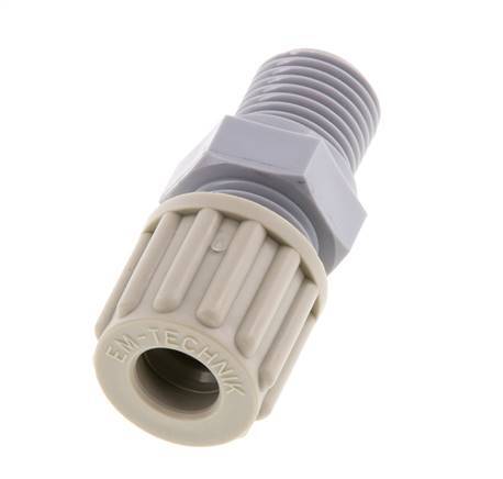 8x6mm & G1/4'' PA Straight Compression Fitting with Male Threads 10 bar [2 Pieces]