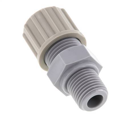 10x8mm & G1/4'' PA Straight Compression Fitting with Male Threads 10 bar [2 Pieces]