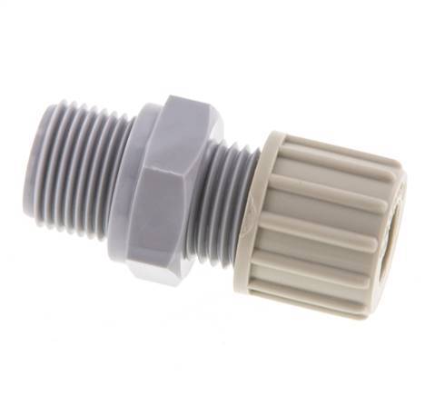 10x8mm & G3/8'' PA Straight Compression Fitting with Male Threads 10 bar