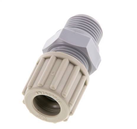 12x9mm & G3/8'' PA Straight Compression Fitting with Male Threads 10 bar