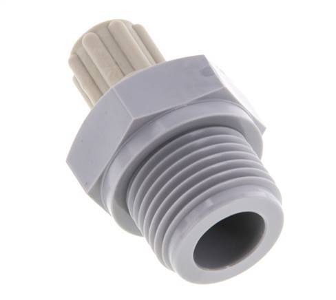 6x4mm & G1/2'' PA Straight Compression Fitting with Male Threads 10 bar [2 Pieces]