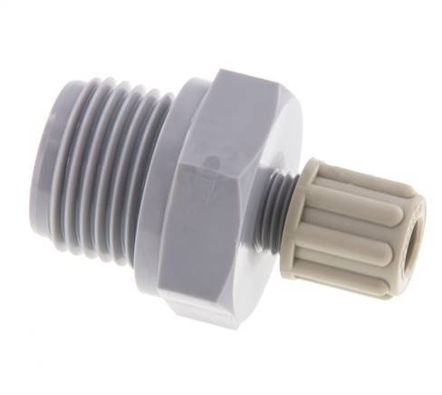 6x4mm & G1/2'' PA Straight Compression Fitting with Male Threads 10 bar [2 Pieces]