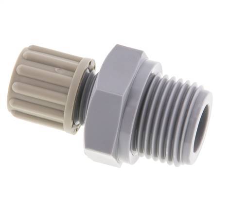 8x6mm & G1/2'' PA Straight Compression Fitting with Male Threads 10 bar
