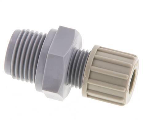 10x8mm & G1/2'' PA Straight Compression Fitting with Male Threads 10 bar