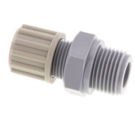 12x10mm & G1/2'' PA Straight Compression Fitting with Male Threads 10 bar