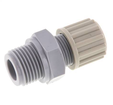 12x10mm & G1/2'' PA Straight Compression Fitting with Male Threads 10 bar