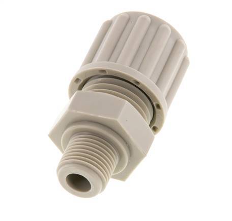 8x6mm & G1/8'' PP Straight Compression Fitting with Male Threads 10 bar