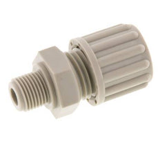 8x6mm & G1/8'' PP Straight Compression Fitting with Male Threads 10 bar