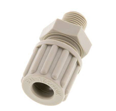 8x6mm & G1/8'' PP Straight Compression Fitting with Male Threads 10 bar