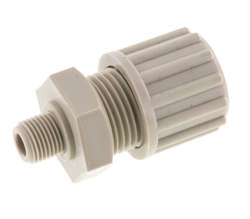 12x9mm & G1/8'' PP Straight Compression Fitting with Male Threads 10 bar