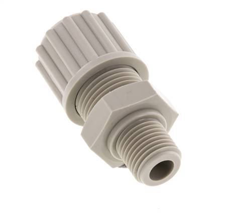 12x10mm & G1/4'' PP Straight Compression Fitting with Male Threads 10 bar