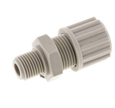 12x10mm & G1/4'' PP Straight Compression Fitting with Male Threads 10 bar