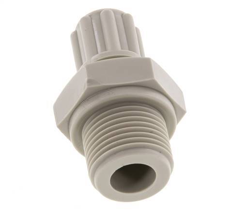 6x4mm & G3/8'' PP Straight Compression Fitting with Male Threads 10 bar