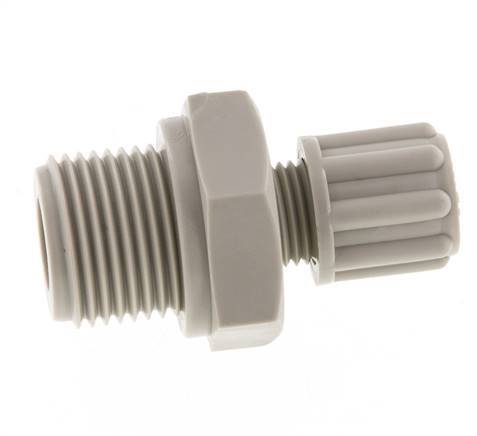 6x4mm & G3/8'' PP Straight Compression Fitting with Male Threads 10 bar