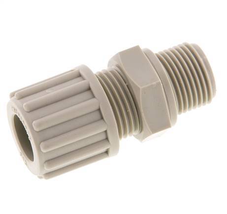 Straight Thread Compression 12x9mm & G3/8'' PP Straight Compression Fitting with Male Threads 10 b ...