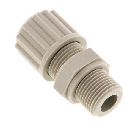 12x10mm & G3/8'' PP Straight Compression Fitting with Male Threads 10 bar