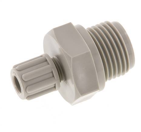 6x4mm & G1/2'' PP Straight Compression Fitting with Male Threads 10 bar