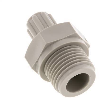 6x4mm & G1/2'' PP Straight Compression Fitting with Male Threads 10 bar