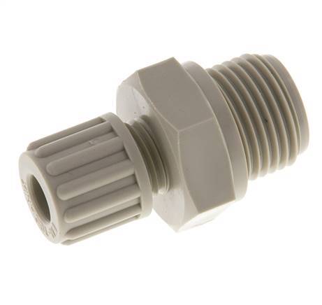 8x6mm & G1/2'' PP Straight Compression Fitting with Male Threads 10 bar