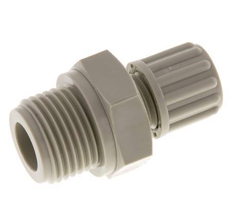8x6mm & G1/2'' PP Straight Compression Fitting with Male Threads 10 bar