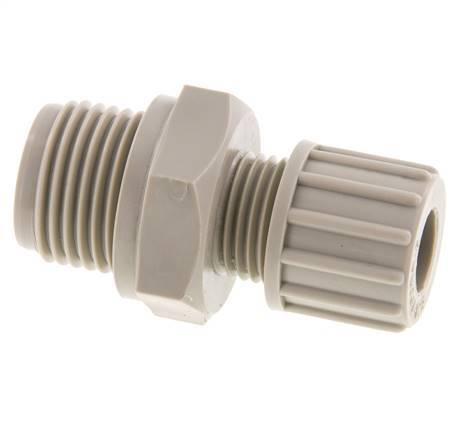 10x8mm & G1/2'' PP Straight Compression Fitting with Male Threads 10 bar