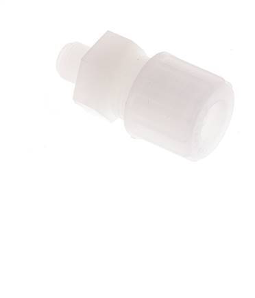 10x8mm & G1/8'' PVDF Straight Compression Fitting with Male Threads 10 bar