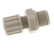 10x8mm & G1/8'' PVDF Straight Compression Fitting with Male Threads 10 bar