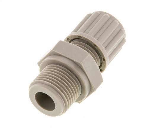 8x6mm & G1/4'' PVDF Straight Compression Fitting with Male Threads 10 bar