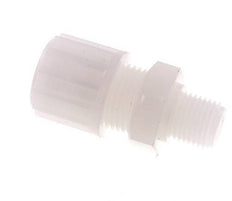 12x10mm & G1/4'' PVDF Straight Compression Fitting with Male Threads 10 bar
