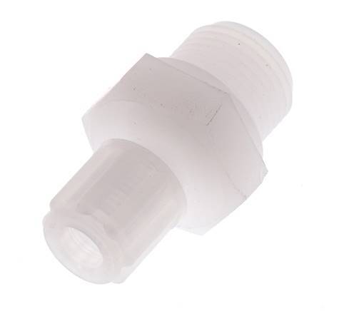 10x8mm & G3/8'' PVDF Straight Compression Fitting with Male Threads 10 bar